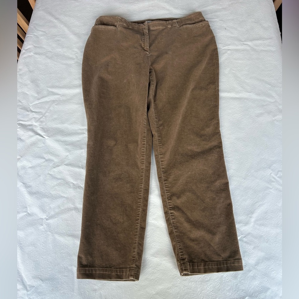 J.Jill tan stretch corduroys 16p